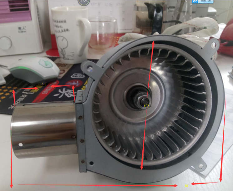 water heater fan blower
